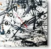 Wanduhr - Quadrat - Glasuhr - Abstraktion modern - 40x40cm Produktbild-Vorschau 1