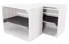 6x WEIßE HOLZKISTEN mit schwarzem Regalbrett / NEU / Produktbild-Vorschau 3