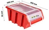 30 stohovacích boxů nástěnná police plastové víko 230 x 78 Náhled obrázku produktu 6