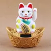 Glückskatze - Maneki-neko - Winkekatze Solar - ovaler Produktbild-Vorschau 6