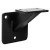 A black metal handrail bracket is shown against a white background. Anteprima dell’immagine prodotto