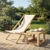 ECD Germany 2x Liegestuhl klappbar aus Holz, Beige, bis Produktbild-Vorschau 10