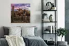 MuchoWow® Poster Kuh - Zaun - Gras 75x75 cm - Wand Produktbild-Vorschau 4