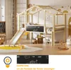 Letto a castello Flieks 90x200cm con scivolo e asse, letto Anteprima dell’immagine prodotto 4