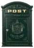 Cassetta postale inglese per montaggio a parete verde stile Anteprima dell’immagine prodotto 1