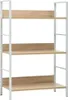 vidaXL Bücherregal 3 Regalböden Eiche 60×27,6×90,5 cm Produktbild-Vorschau 2