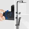 Duschsystem mit Thermostat 38℃ Duscharmatur Schwarz Produktbild-Vorschau 3