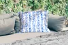 MuchoWow® Outdoor Kissen - Blumen - Anemone - Blau - Muster Produktbild-Vorschau 2