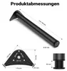 Set di gambe per tavoli in acciaio inox Wiltec, nero, 4 Anteprima dell’immagine prodotto 10