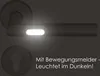 A close-up of a door handle with a light feature and a keyhole escutcheon below it, set against a dark background. Produktbild-Vorschau