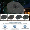 Parasol ogrodowy COSTWAY 300 cm z oświetleniem słonecznym Podgląd zdjęcia produktu 4