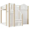 Lit mezzanine pour enfant 140 x 200 cm en pin et MDF, motif Voir les images du produit 16