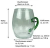 Novaliv 4x Weinseidel mit grünem Henkel 250 ml Weinglas Produktbild-Vorschau 2
