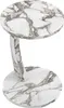 A marble-effect side table with a C-shaped stand. Produktbild-Vorschau