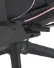 A close-up view of the adjustment levers and base of a black and pink office chair. Náhled obrázku produktu