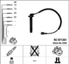 NGK 0345 Zündkabelsatz Zündleitungssatz für SUBARU FORESTER Produktbild-Vorschau 1