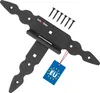 KOTARBAU® Charnières en T noires L : 150 mm Croix de Voir les images du produit 1