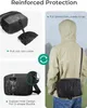 Kameratasche DSLR SLR Grau mit Regenschutzhülle - BAGSMART Produktbild-Vorschau 4