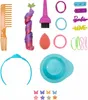 Tête de coiffure Barbie Neon Rainbow Curly Hair HMD79 Voir les images du produit 3