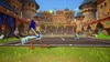 Looney Tunes characters playing tennis in front of a castle. Náhled obrázku produktu