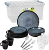 BRUNNER Camping Geschirr Set 4 Personen | Anti-Slip | All Produktbild-Vorschau 1