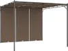vidaXL Gartenpavillon mit Seitenvorhang 3x3x2,25 m Taupe Produktbild-Vorschau 1