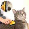 lionto Katzenbürste mit Knopfreinigung, Fellpflegebürste Produktbild-Vorschau 3