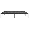 A black metal bed frame on a white background. Podgląd zdjęcia produktu