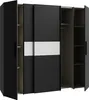 Forte KALIXTUS schwarzer Kleiderschrank 200, moderner Produktbild-Vorschau 8
