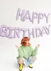 Guirlande de ballons Happy Birthday 340x35cm écriture lilas Voir les images du produit 2
