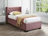 Boxbett 90 x 200 cm mit gestepptem Kopfteil - Velours - Produktbild-Vorschau 2