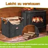 XMTECH 2 kusy plstené tašky na palivové drevo kôš na drevo Náhľad obrázku produktu 4