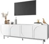 Merax Armoire TV avec 4 portes et étagères réglables, Voir les images du produit 11