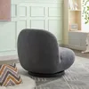 Loungesessel Emma aus Teddy Bouclé drehbar - Grau Produktbild-Vorschau 5