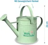 MOSES Blatt & Blüte Gießkanne hellgrün verzinkter Stahl Produktbild-Vorschau 2