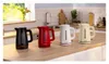 Four Bosch kettles in different colors are lined up on a kitchen counter. Podgląd zdjęcia produktu
