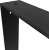 A close-up of a black metal shelf bracket. Produktbild-Vorschau