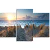 Triptychon auf leinwand dünen am meer 90x60 cm Feeby blau Produktbild-Vorschau 3
