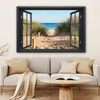 Leinwand Bilder 120x80 cm - Fensterblick - Meer - Sand - Produktbild-Vorschau 6