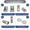 SCHMIDT systemprofile 30x Eckwinkel Nut 8 Winkel Verbinder Produktbild-Vorschau 4