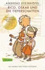 Illustration of two cartoon boys on a street with buildings in the background. Produktbild-Vorschau