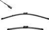 Two windshield wipers and a part of a windshield wiper arm are shown against a white background. Anteprima dell’immagine prodotto