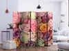 5-teiliger Einseitiger Vlies Paravent - Pastel roses II Produktbild-Vorschau 5