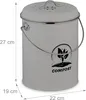 Relaxdays Komposteimer Küche 5,5 Liter, Mülleimer mit Produktbild-Vorschau 4