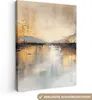 MuchoWow® - Leinwandbilder - Abstrakt - Modern - Beige - Produktbild-Vorschau 1
