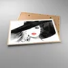 Gerahmtes Poster - Rahmen in heller Eiche - Frau Gesicht Produktbild-Vorschau 3