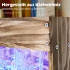 Yorbay Weinregal mit LED-Licht Palette Beflammt Holz, Produktbild-Vorschau 11
