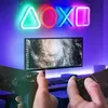 Bouclier néon en forme de bouton de jeu, Led néon Voir les images du produit 6