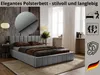 Polsterbett Nero mit Kopfteil, 200x200 cm, Doppelbett mit Produktbild-Vorschau 6