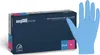 A box of blue nitrile examination gloves and a single blue nitrile glove. Anteprima dell’immagine prodotto